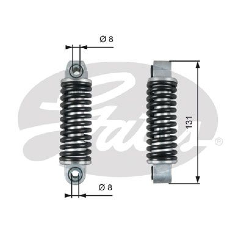 GATES Schwingungsdämpfer, Keilrippenriemen DriveAlign®