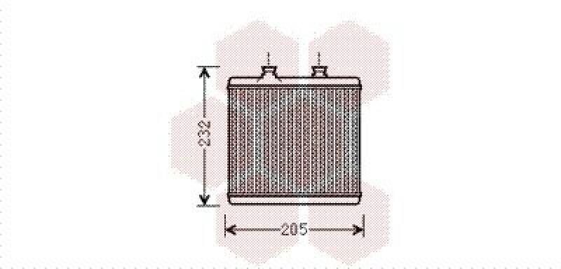 VAN WEZEL Heat Exchanger, interior heating