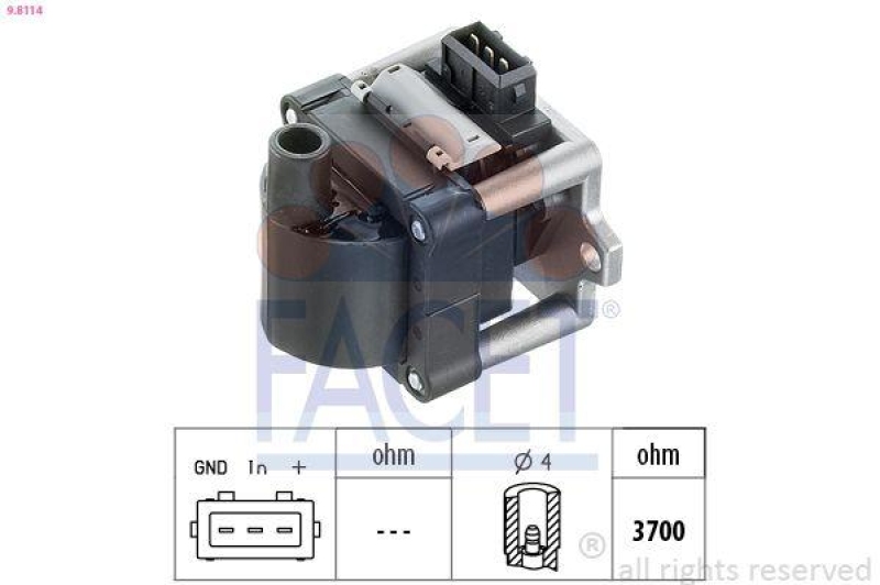 FACET Ignition Coil Unit OE Equivalent