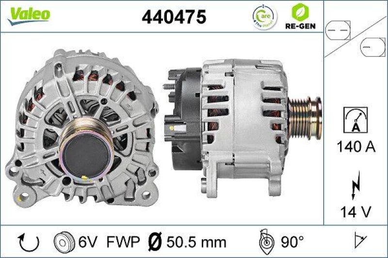 VALEO Alternator REMANUFACTURED PREMIUM