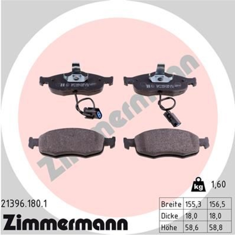 Zimmermann Sport Bremsscheiben + Zimmermann Bremsbeläge