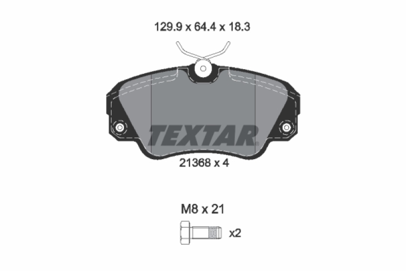 TEXTAR Bremsbelagsatz, Scheibenbremse Q+