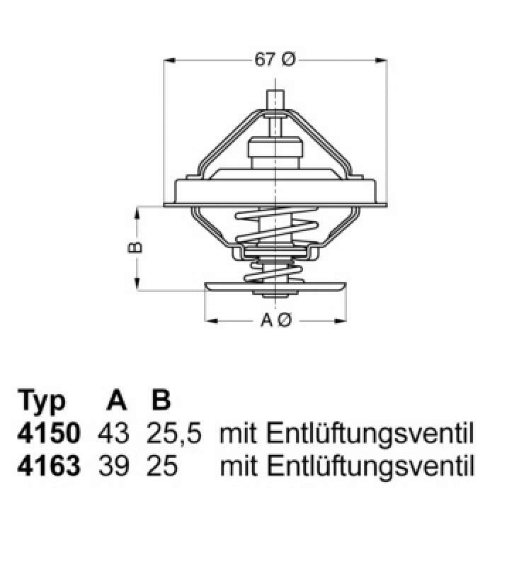 WAHLER Thermostat für Kühlmittel / Kühlerthermostat