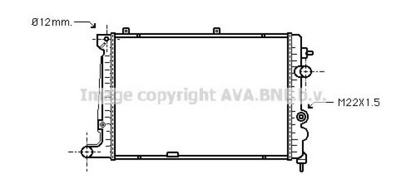 AVA QUALITY COOLING Radiator, engine cooling