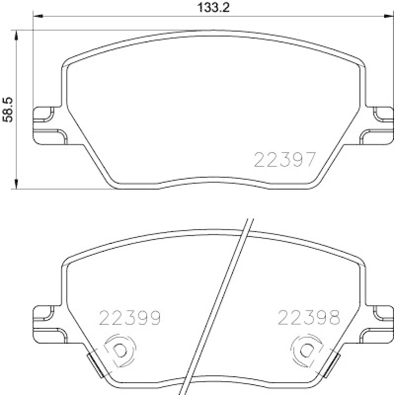 BREMBO Bremsbelagsatz, Scheibenbremse PRIME LINE