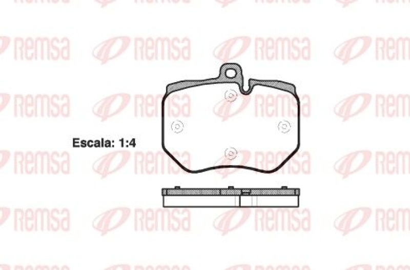 REMSA Brake Pad Set, disc brake