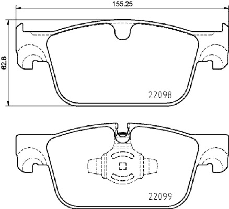 BREMBO Brake Pad Set, disc brake