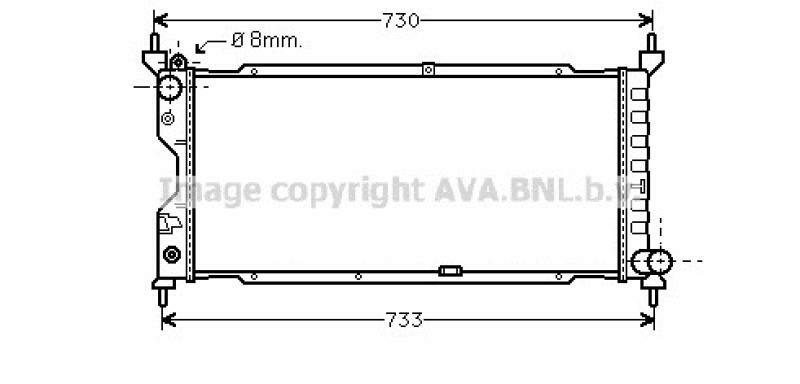 AVA QUALITY COOLING Radiator, engine cooling