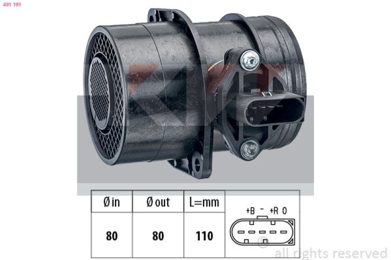 KW Luftmassenmesser Made in Italy - OE Equivalent