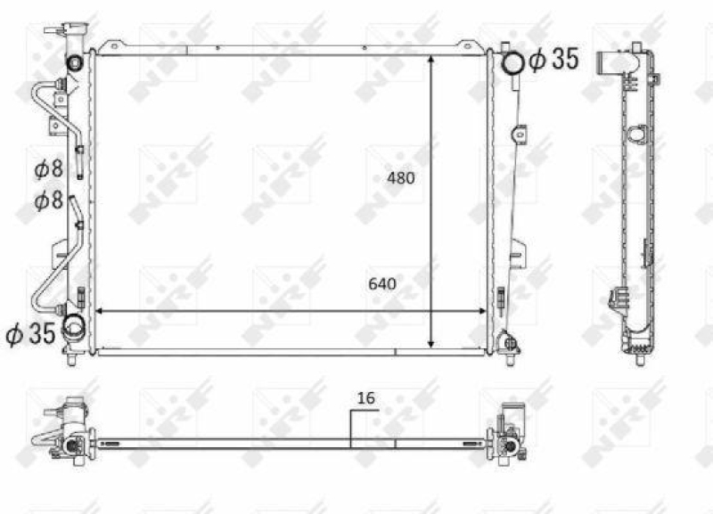 NRF Radiator, engine cooling