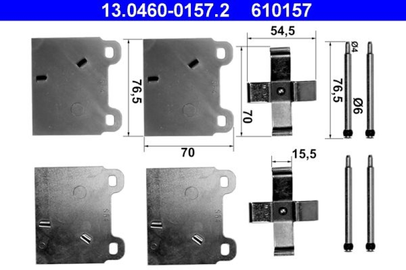 ATE Accessory Kit, disc brake pad