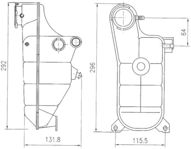 MAHLE Expansion Tank, coolant BEHR