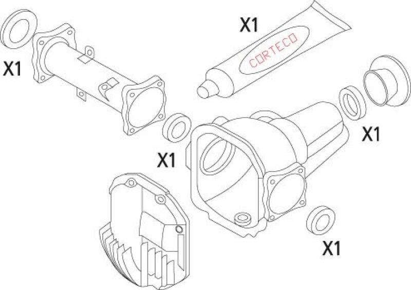 CORTECO Gasket Set, differential