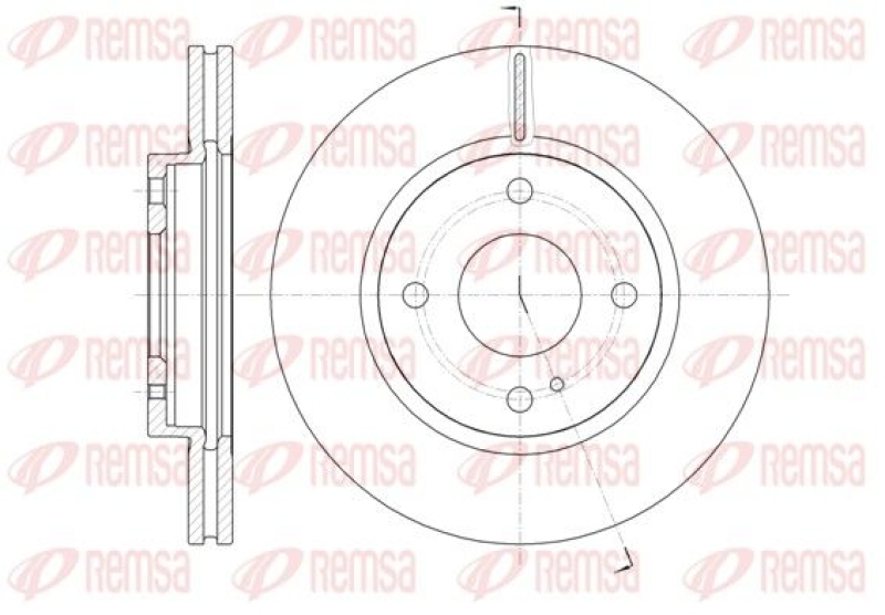 2x REMSA Brake Disc