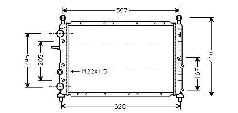 AVA QUALITY COOLING Kühler, Motorkühlung