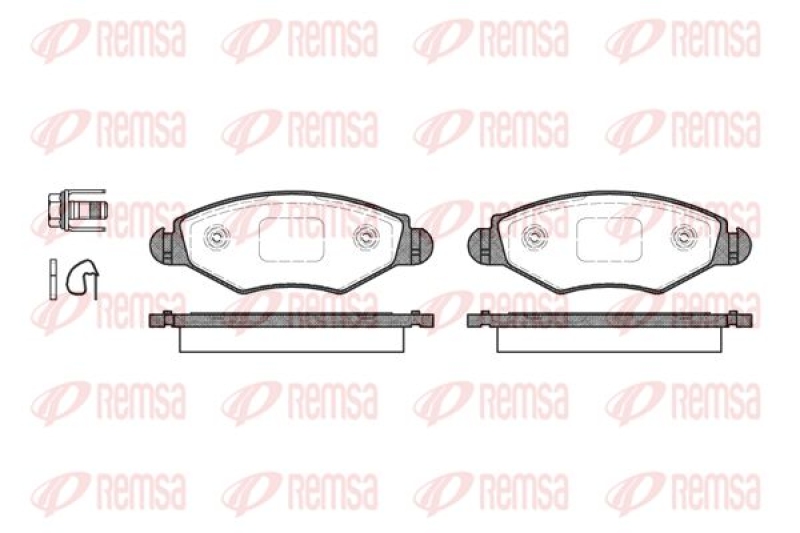 REMSA Brake Pad Set, disc brake