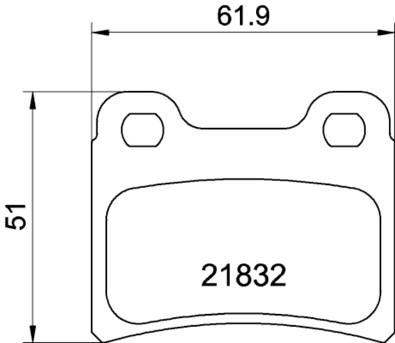 HELLA Brake Pad Set, disc brake