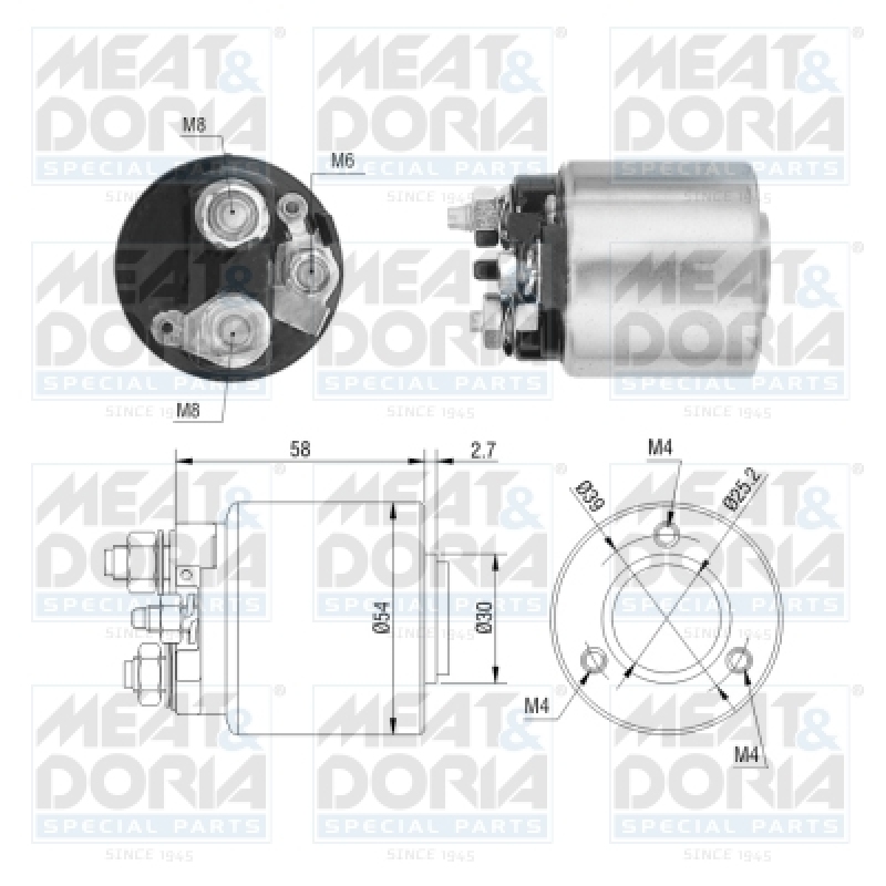 MEAT & DORIA Magnetschalter für Starter / Anlasser