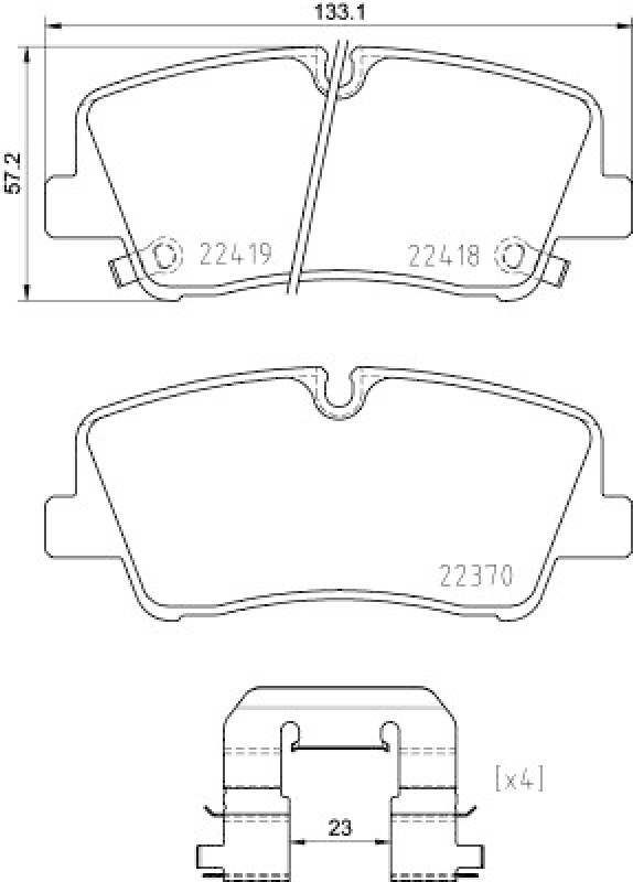 BREMBO Brake Pad Set, disc brake PRIME LINE