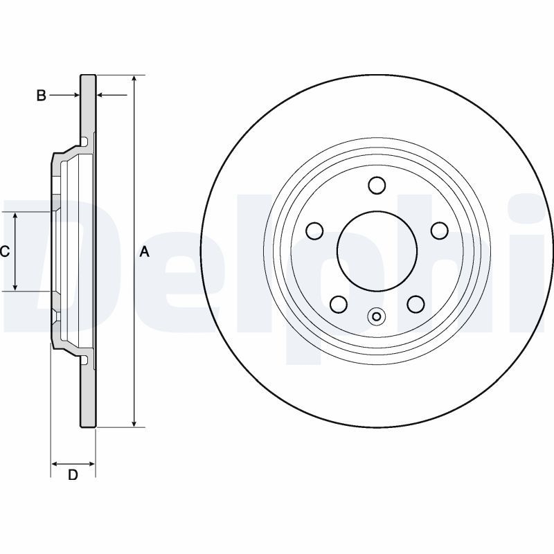 2x DELPHI Bremsscheibe