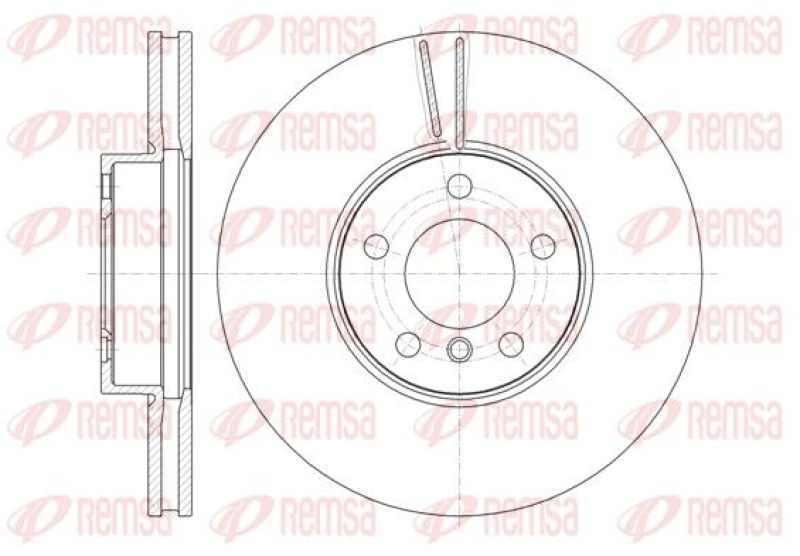 2x REMSA Brake Disc