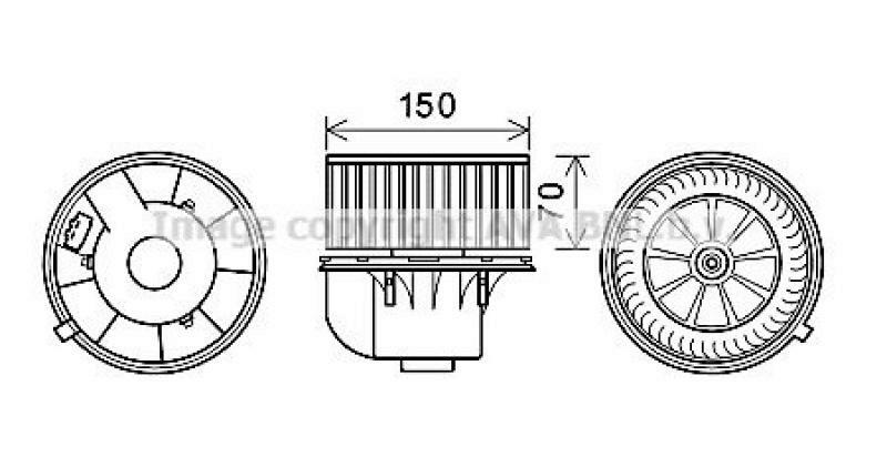 AVA QUALITY COOLING Elektromotor, Innenraumgebläse