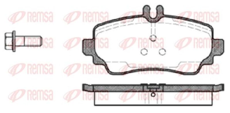 REMSA Brake Pad Set, disc brake