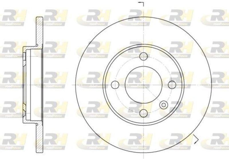 2x ROADHOUSE Bremsscheibe