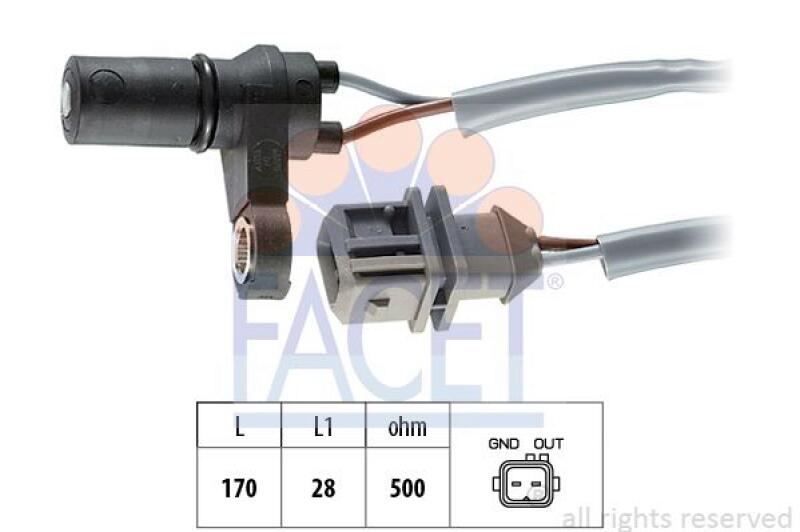 FACET RPM Sensor, automatic transmission Made in Italy - OE Equivalent