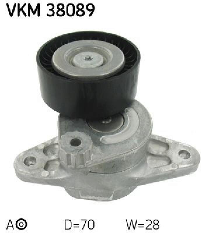 SKF Tensioner Pulley, V-ribbed belt