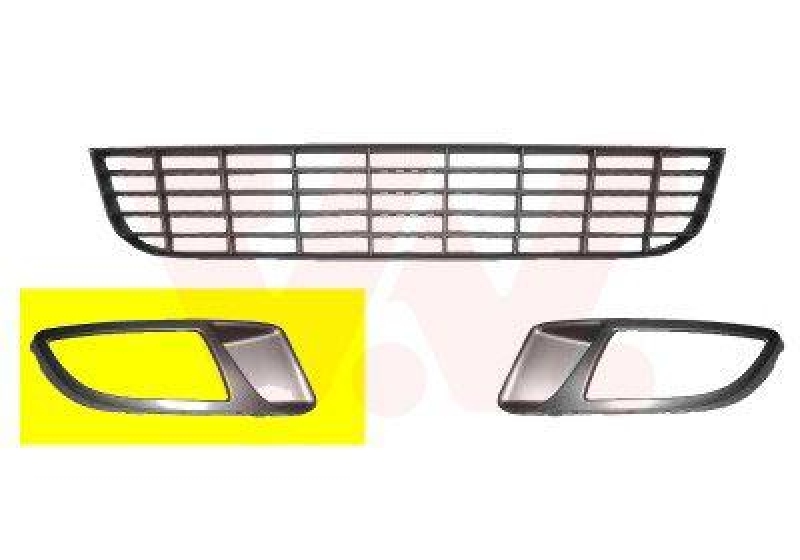 VAN WEZEL Ventilation Grille, bumper ** Equipart **