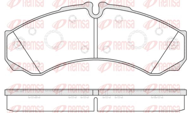 REMSA Brake Pad Set, disc brake