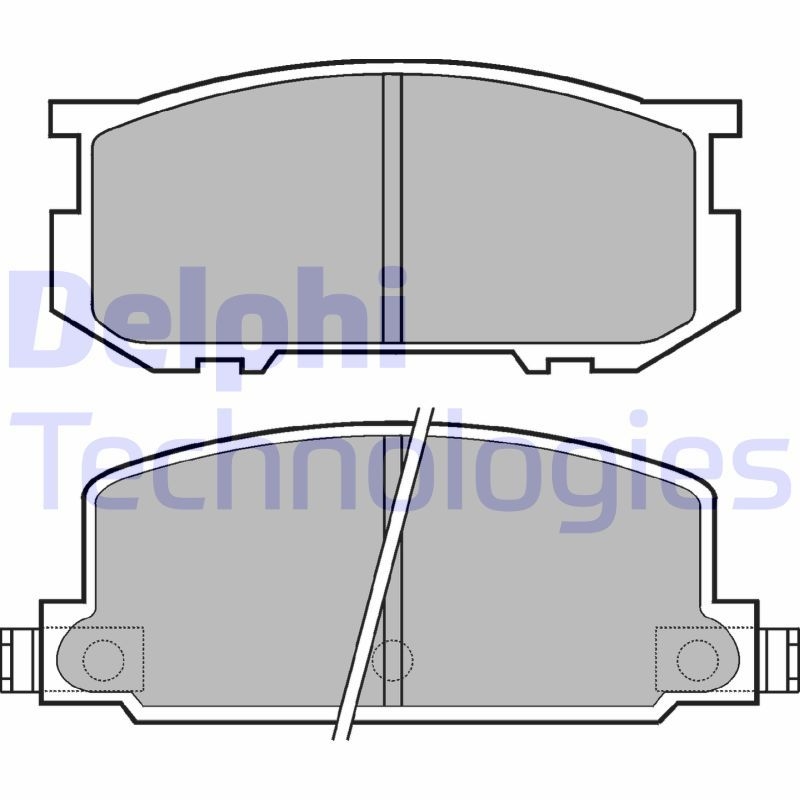 DELPHI Brake Pad Set, disc brake