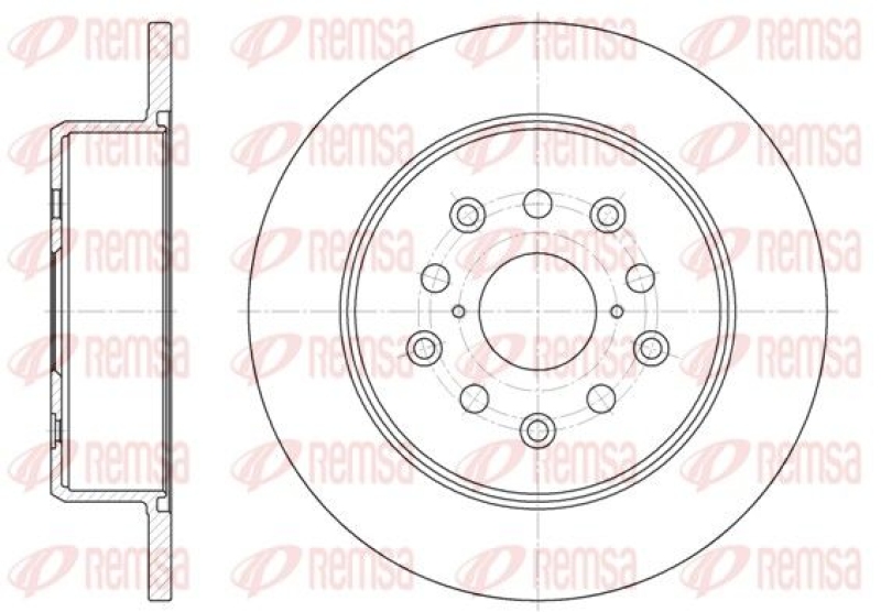 2x REMSA Brake Disc