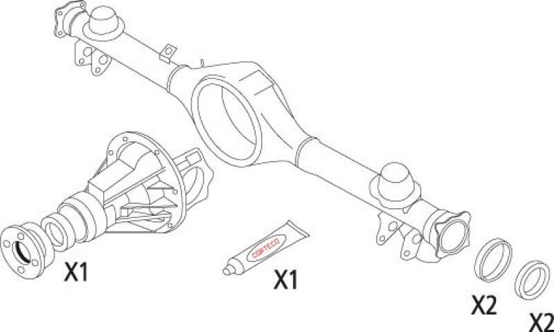 CORTECO Dichtungssatz, Differential