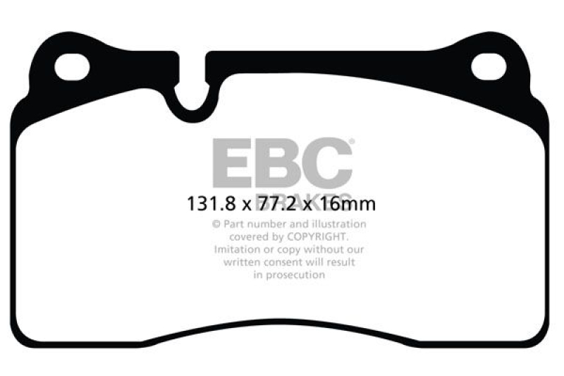 EBC Brakes High Performance Brake Pad Set