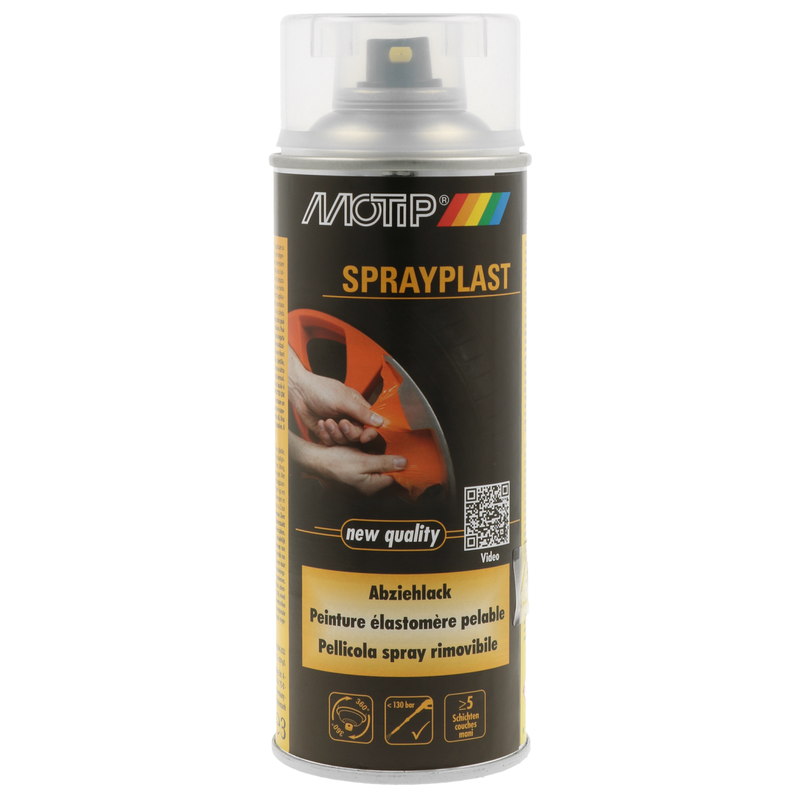 MOTIP Lack Sprayplast Abziehlack transparent seidenglänzend 400 ml