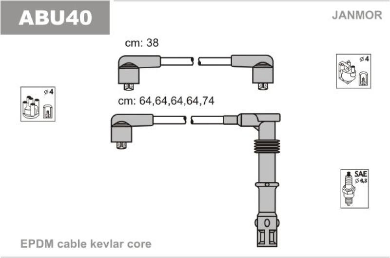 JANMOR Ignition Cable Kit