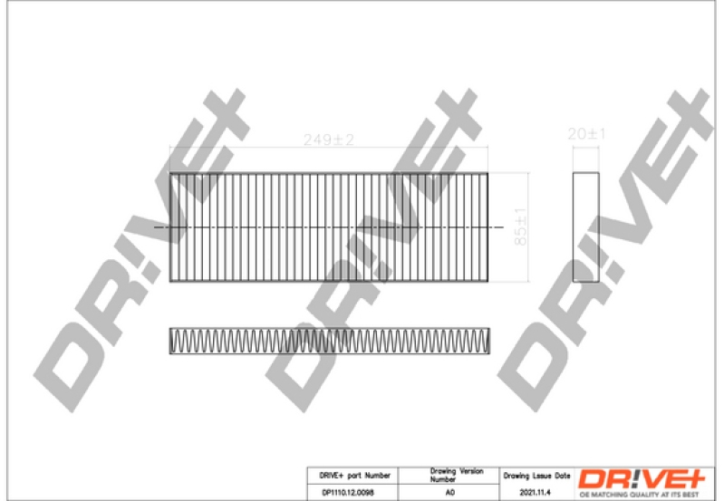 Dr!ve+ Filter, Innenraumluft