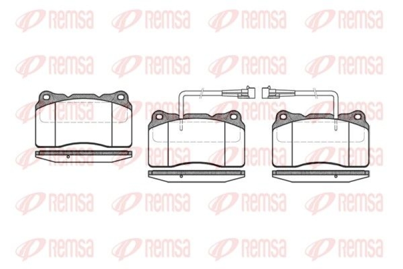 REMSA Brake Pad Set, disc brake