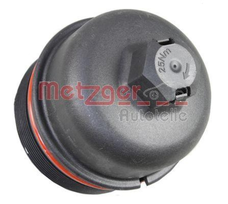 METZGER Cap, oil filter housing