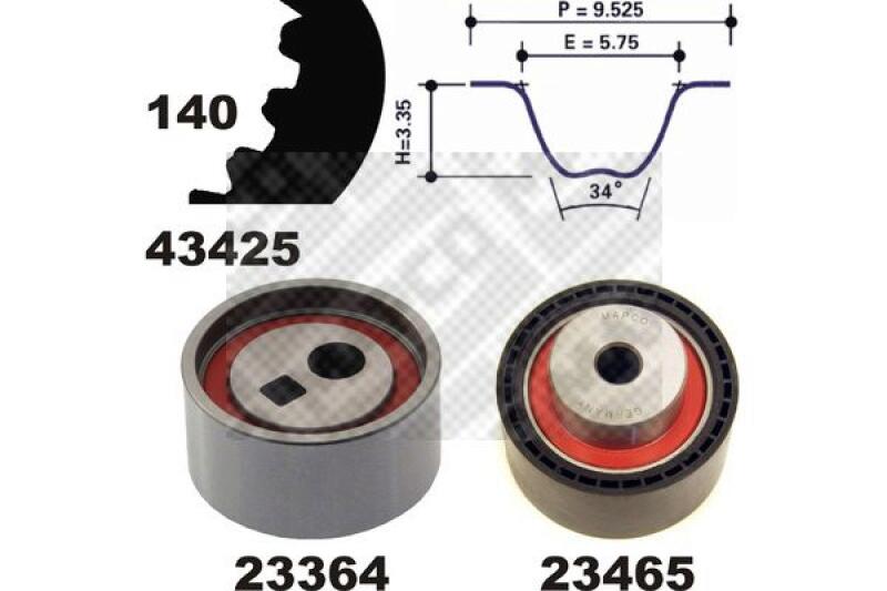 MAPCO Timing Belt Set