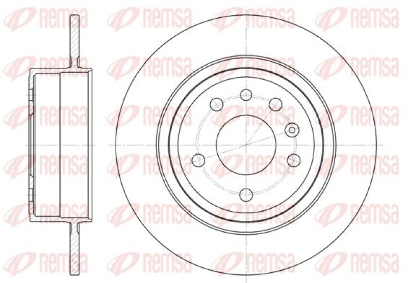 2x REMSA Brake Disc