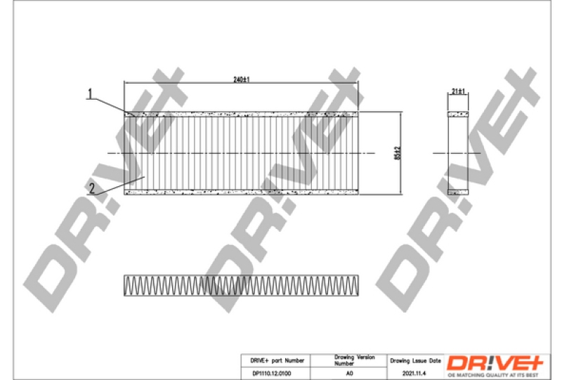 Dr!ve+ Filter, Innenraumluft