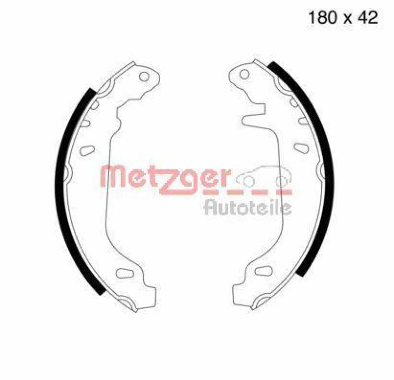 METZGER Brake Shoe Set