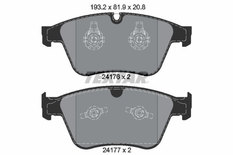 TEXTAR Brake Pad Set, disc brake Q+