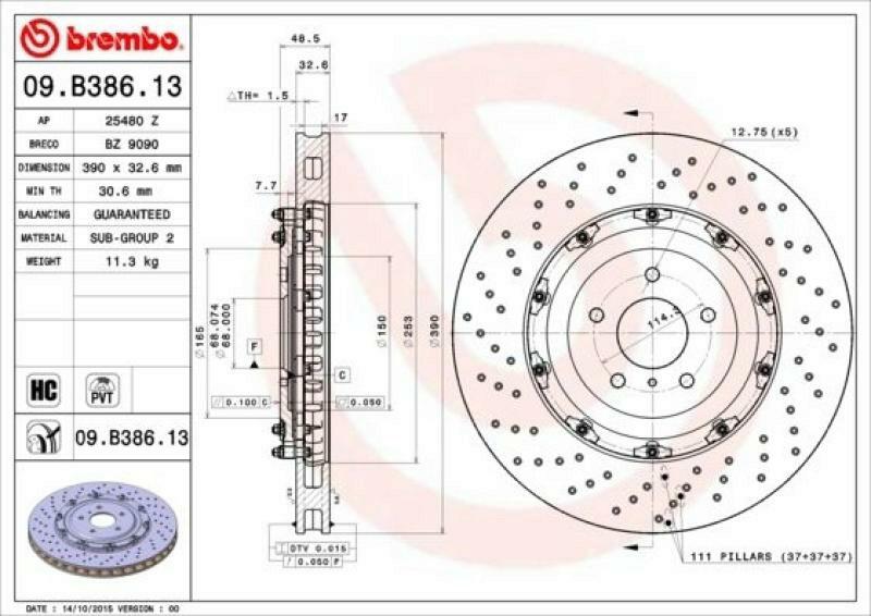 2x BREMBO Bremsscheibe TWO-PIECE FLOATING DISCS LINE