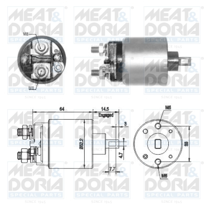 MEAT & DORIA Solenoid Switch, starter