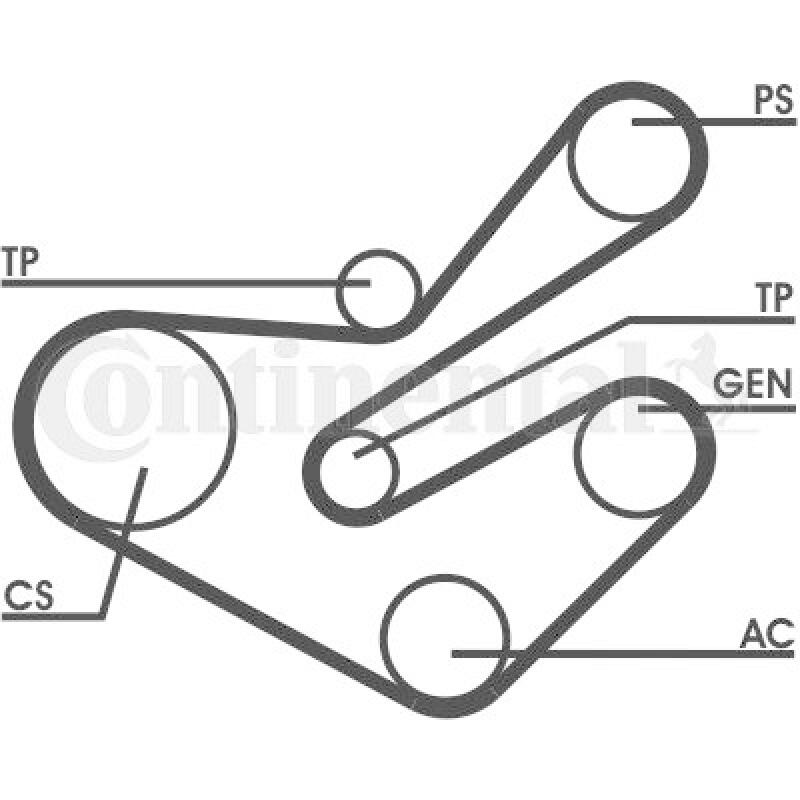 CONTITECH Keilrippenriemensatz
