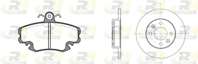 ROADHOUSE Brake Set, disc brake Dual Kit